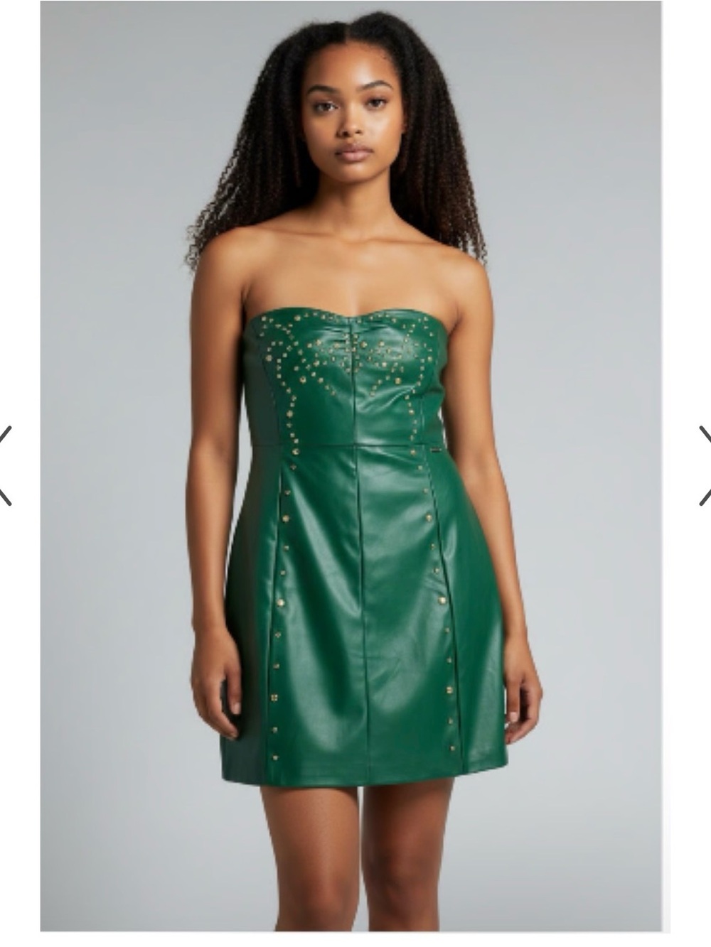 NWT A|X Armani Exchange Women's Strapless Mini Dress with Stud Detailing